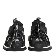 Dolce & Gabbana Black White Logo Sorrento Sneakers Shoes