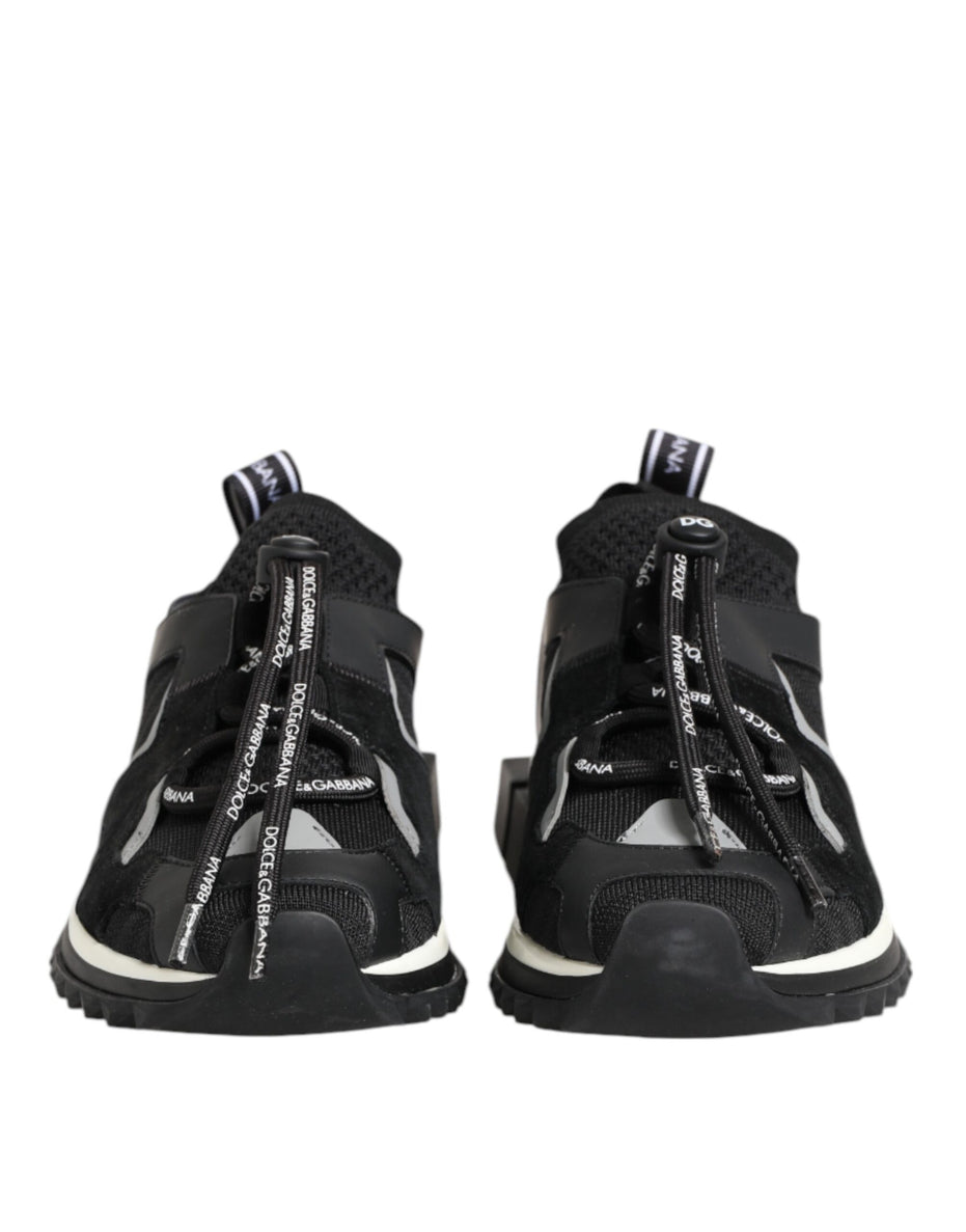 Dolce & Gabbana Μαύρα Λευκά Λογότυπα Παπούτσια Sneakers Sorrento