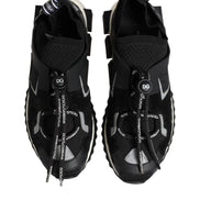 Dolce & Gabbana Black White Logo Sorrento Sneakers Shoes
