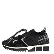 Dolce & Gabbana Black White Logo Sorrento Sneakers Shoes