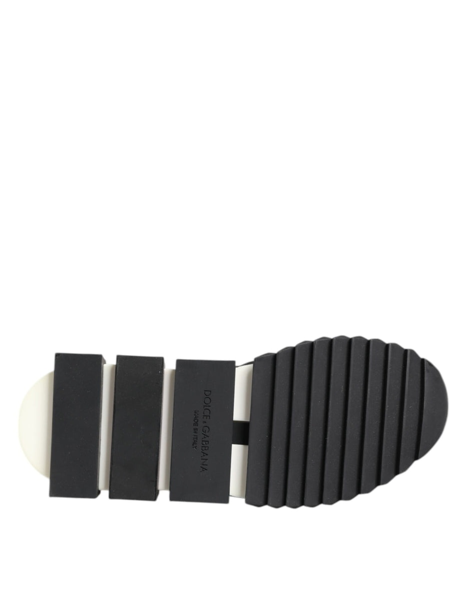 Dolce & Gabbana Μαύρα Λευκά Λογότυπα Παπούτσια Sneakers Sorrento