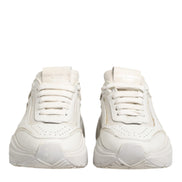 Dolce & Gabbana White DAYMASTER Calf Leather Sneakers Shoes