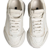 Dolce & Gabbana White DAYMASTER Calf Leather Sneakers Shoes