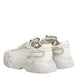 Dolce & Gabbana White DAYMASTER Calf Leather Sneakers Shoes