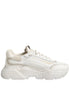 Dolce & Gabbana White DAYMASTER Calf Leather Sneakers Shoes