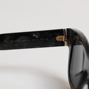 Dolce & Gabbana Pearl White Acetate Frame Domenico Deep Shades Sunglasses