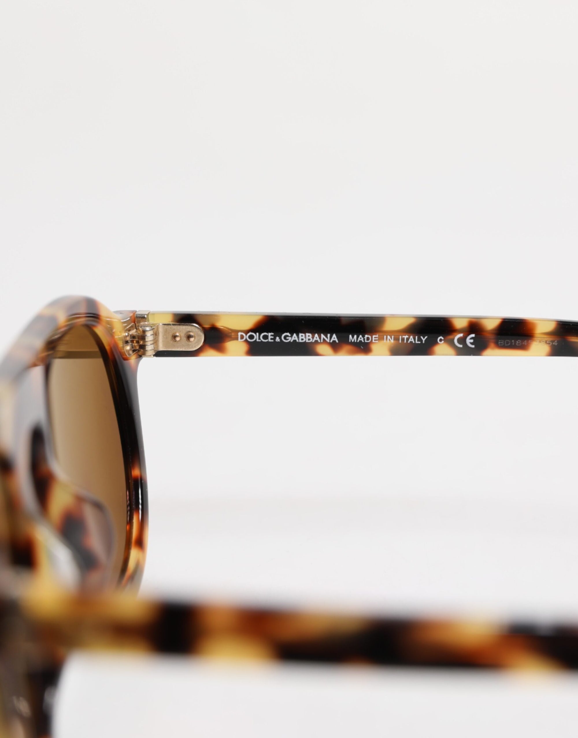 Γυαλιά ηλίου Dolce & Gabbana καφέ οξικό στρογγυλό με λεοπάρ σχέδιο