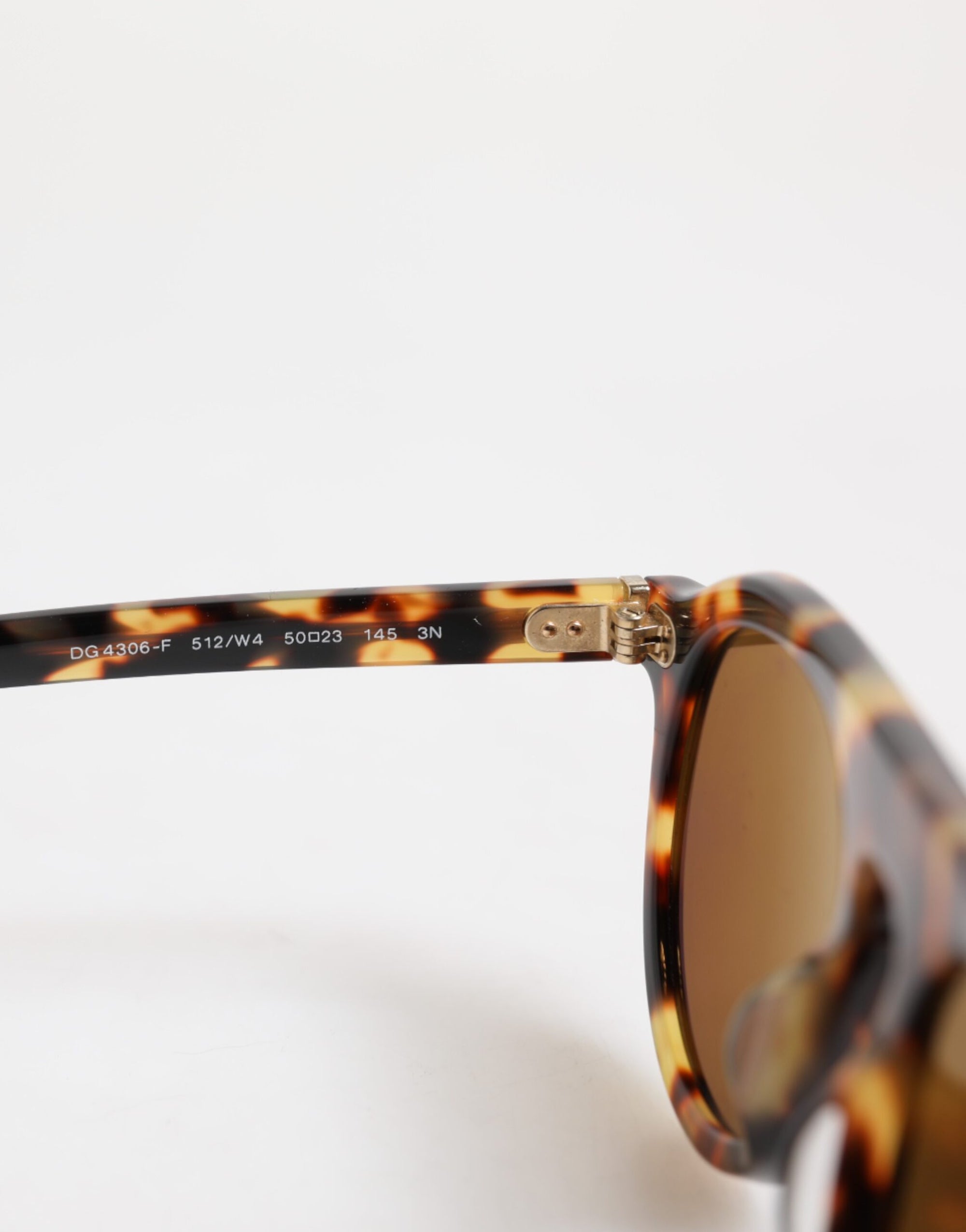 Γυαλιά ηλίου Dolce & Gabbana καφέ οξικό στρογγυλό με λεοπάρ σχέδιο