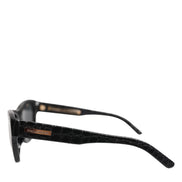 Dolce & Gabbana Black Leather Frame DG4177 Tinted Lens Sunglasses