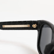 Dolce & Gabbana Black Leather Frame DG4177 Tinted Lens Sunglasses