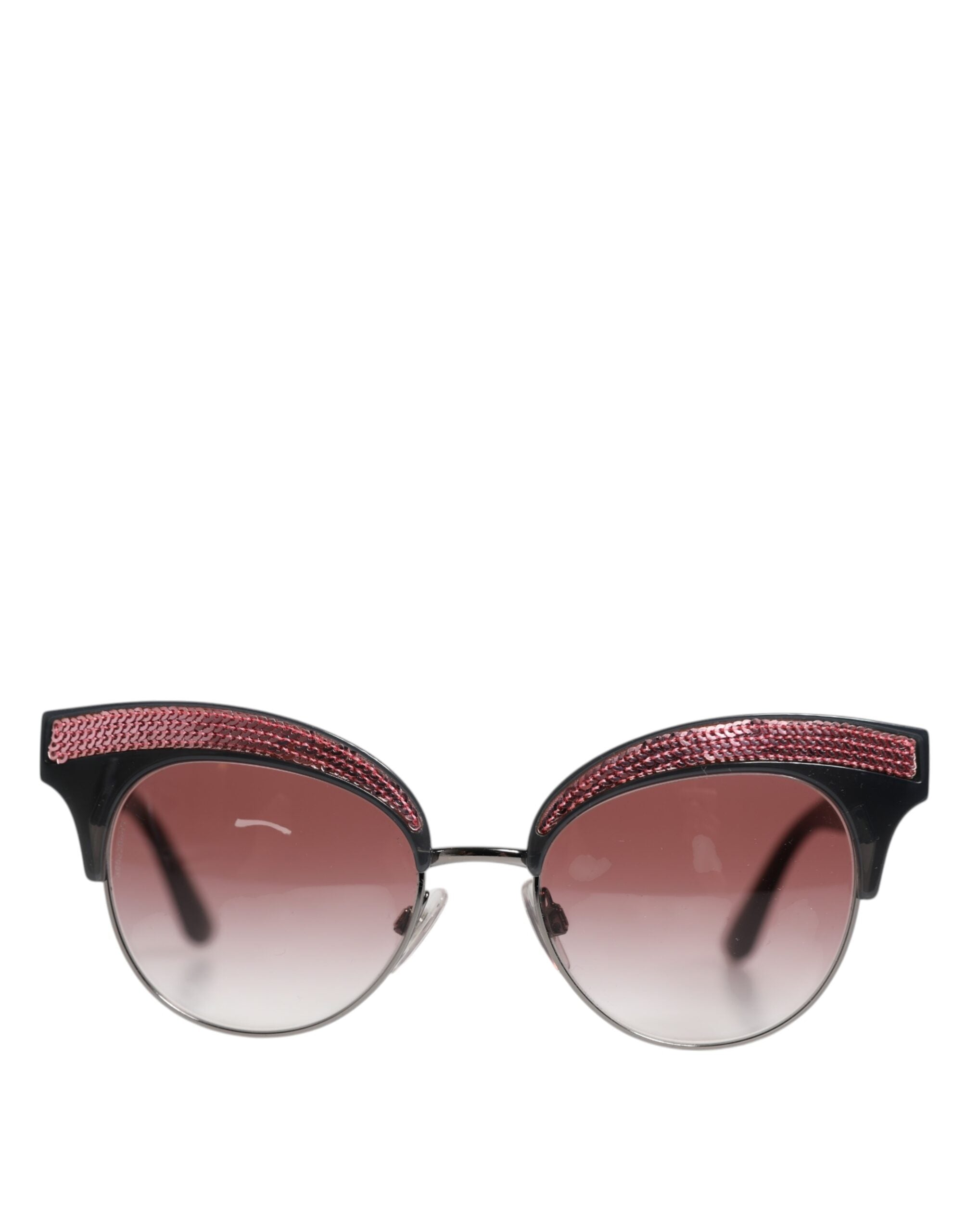 Dolce & Gabbana Μαύρα Ροζ Καθρέφτη Γυαλιά Ηλίου Cat Eye DG6109 με πούλιες