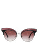 Dolce & Gabbana Μαύρα Ροζ Καθρέφτη Γυαλιά Ηλίου Cat Eye DG6109 με πούλιες