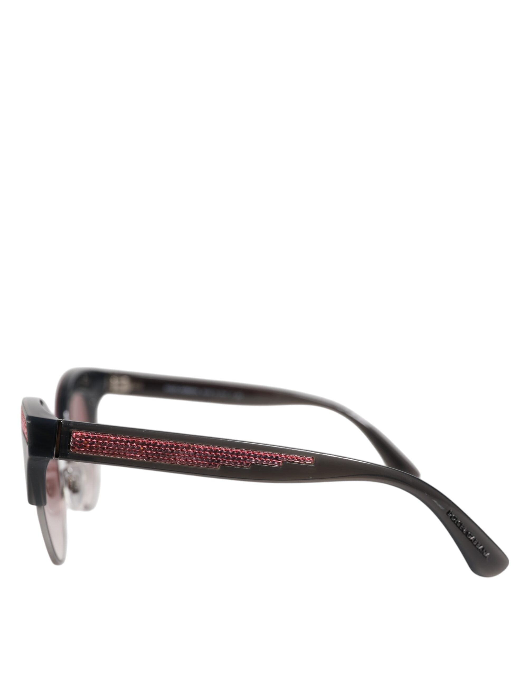 Dolce & Gabbana Μαύρα Ροζ Καθρέφτη Γυαλιά Ηλίου Cat Eye DG6109 με πούλιες