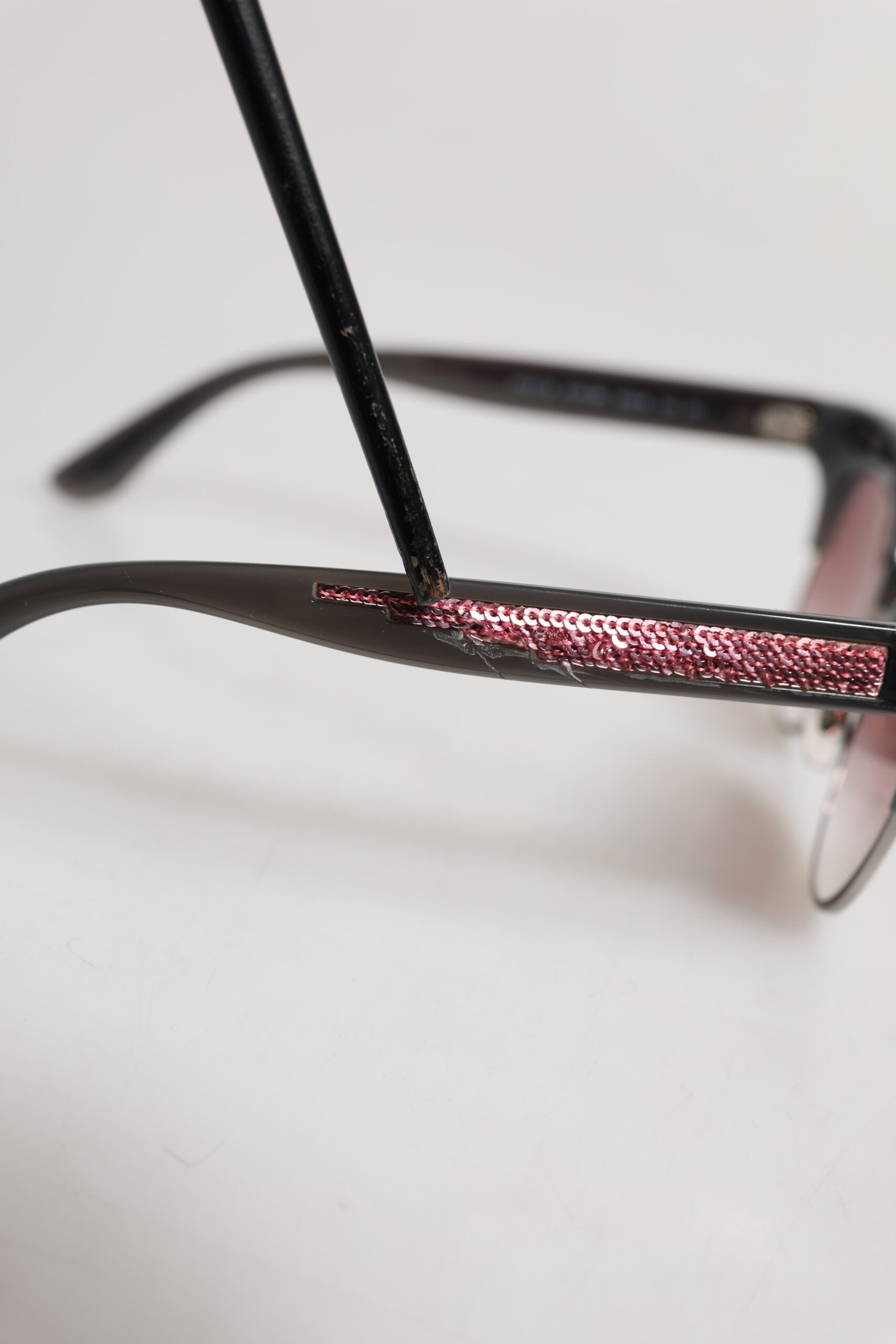 Dolce & Gabbana Μαύρα Ροζ Καθρέφτη Γυαλιά Ηλίου Cat Eye DG6109 με πούλιες