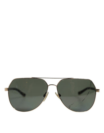 Dolce & Gabbana Μαύρα Ηλιογένια Γυαλιά Ηλίου DG2133K από Ανοξείδωτο Ατσάλι, Επιχρυσωμένα με 18K Χρυσό και Πολωτικούς Φακούς