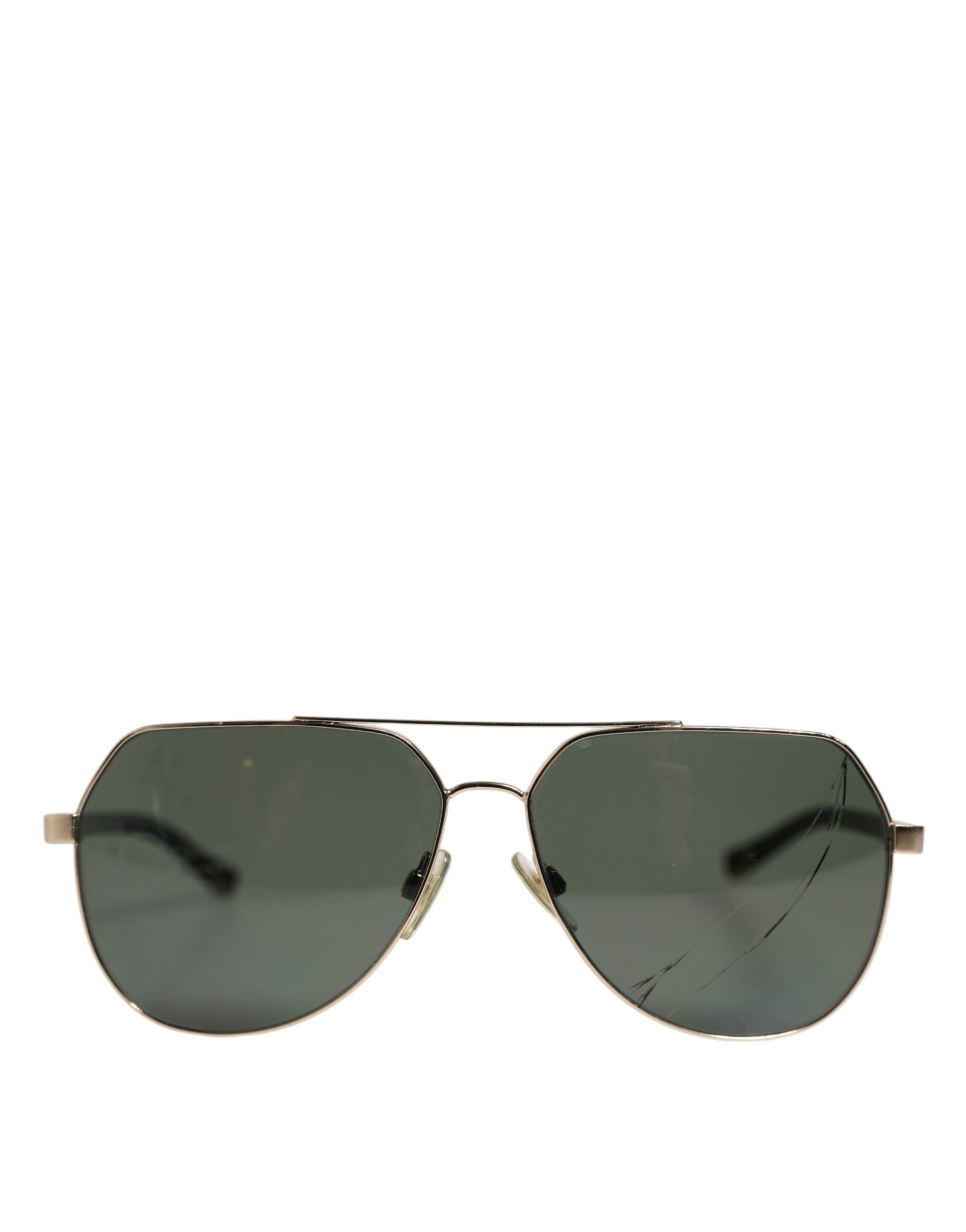 Dolce & Gabbana Μαύρα Ηλιογένια Γυαλιά Ηλίου DG2133K από Ανοξείδωτο Ατσάλι, Επιχρυσωμένα με 18K Χρυσό και Πολωτικούς Φακούς