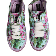 Dolce & Gabbana Multicolor Canvas Espadrilles Sneakers Shoes