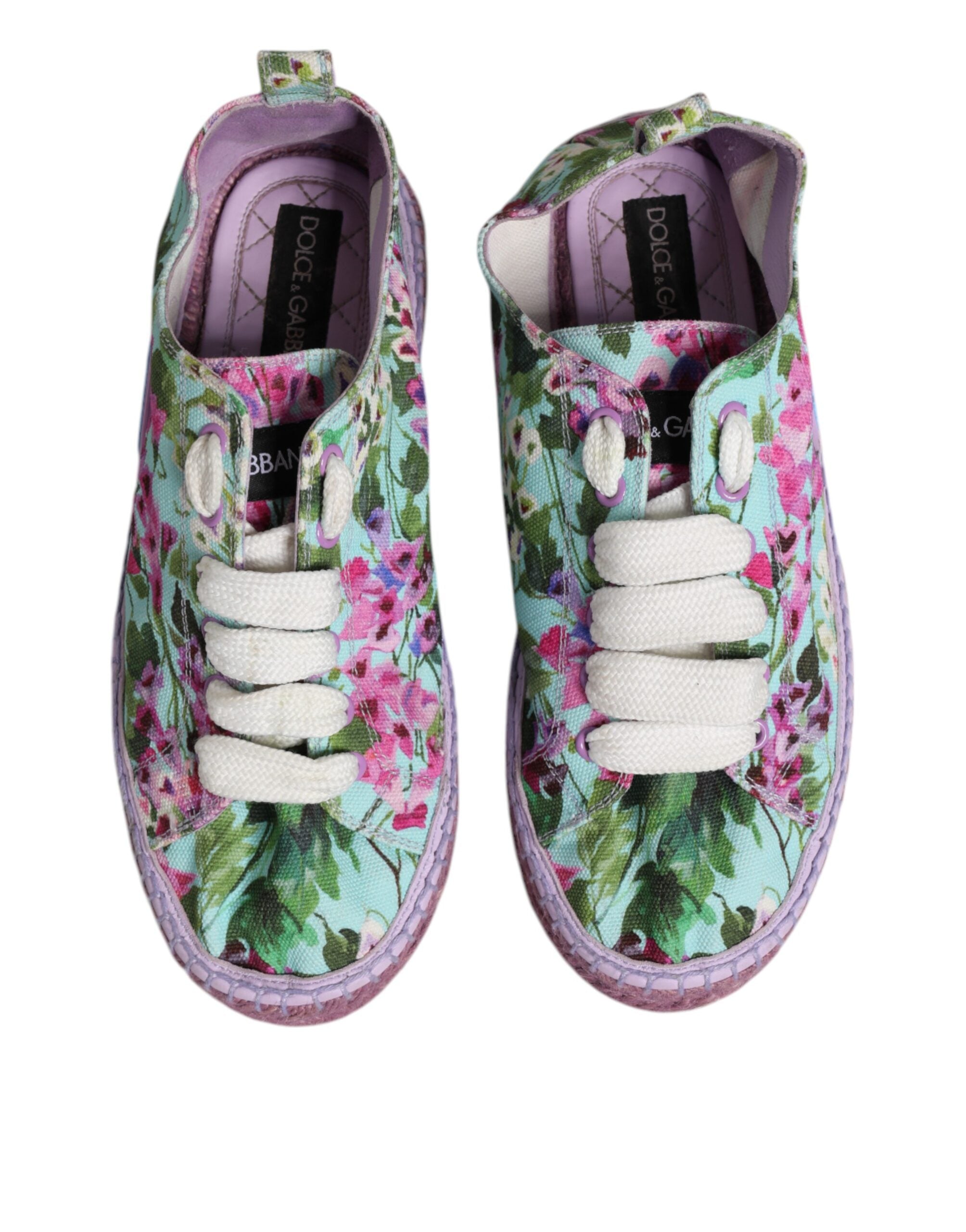 Dolce & Gabbana Πολύχρωμα Υφασμάτινα Εσπαντρίγιες Αθλητικά Παπούτσια