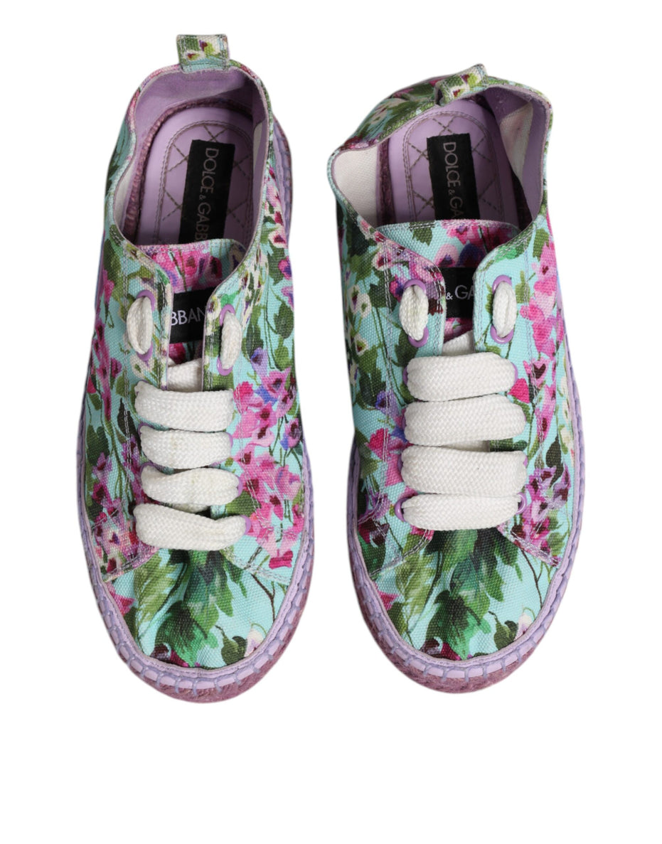 Dolce & Gabbana Πολύχρωμα Υφασμάτινα Εσπαντρίγιες Αθλητικά Παπούτσια