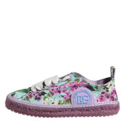 Dolce & Gabbana Multicolor Canvas Espadrilles Sneakers Shoes
