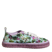 Dolce & Gabbana Multicolor Canvas Espadrilles Sneakers Shoes