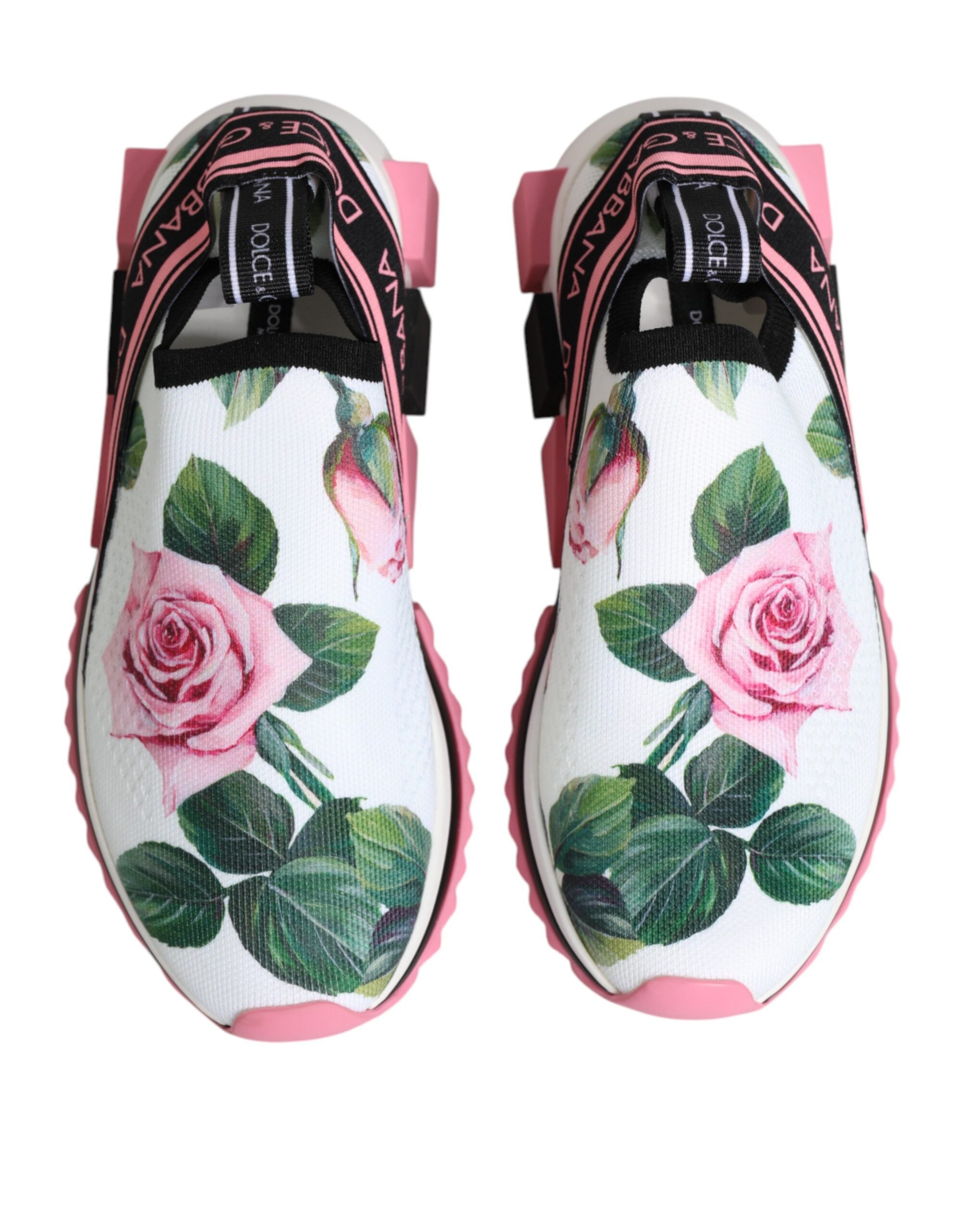 Dolce & Gabbana Αθλητικά Παπούτσια Sorrento με Σχέδιο Λευκό Τριαντάφυλλο