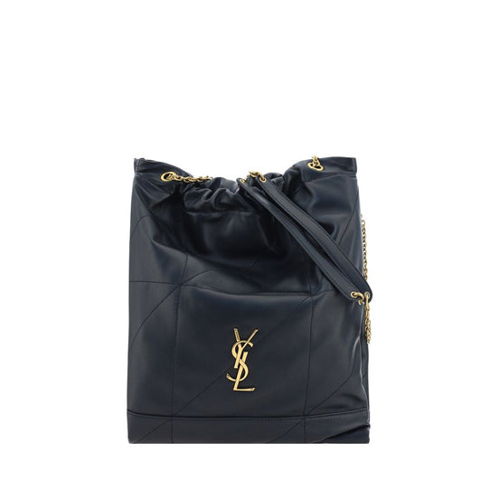 Τσάντα ώμου Saint Laurent από μαύρο δέρμα αρνιού Ovis Aries Aries
