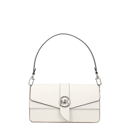 Τσάντα Michael Kors λευκή από δέρμα  