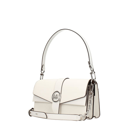 Τσάντα Michael Kors λευκή από δέρμα  