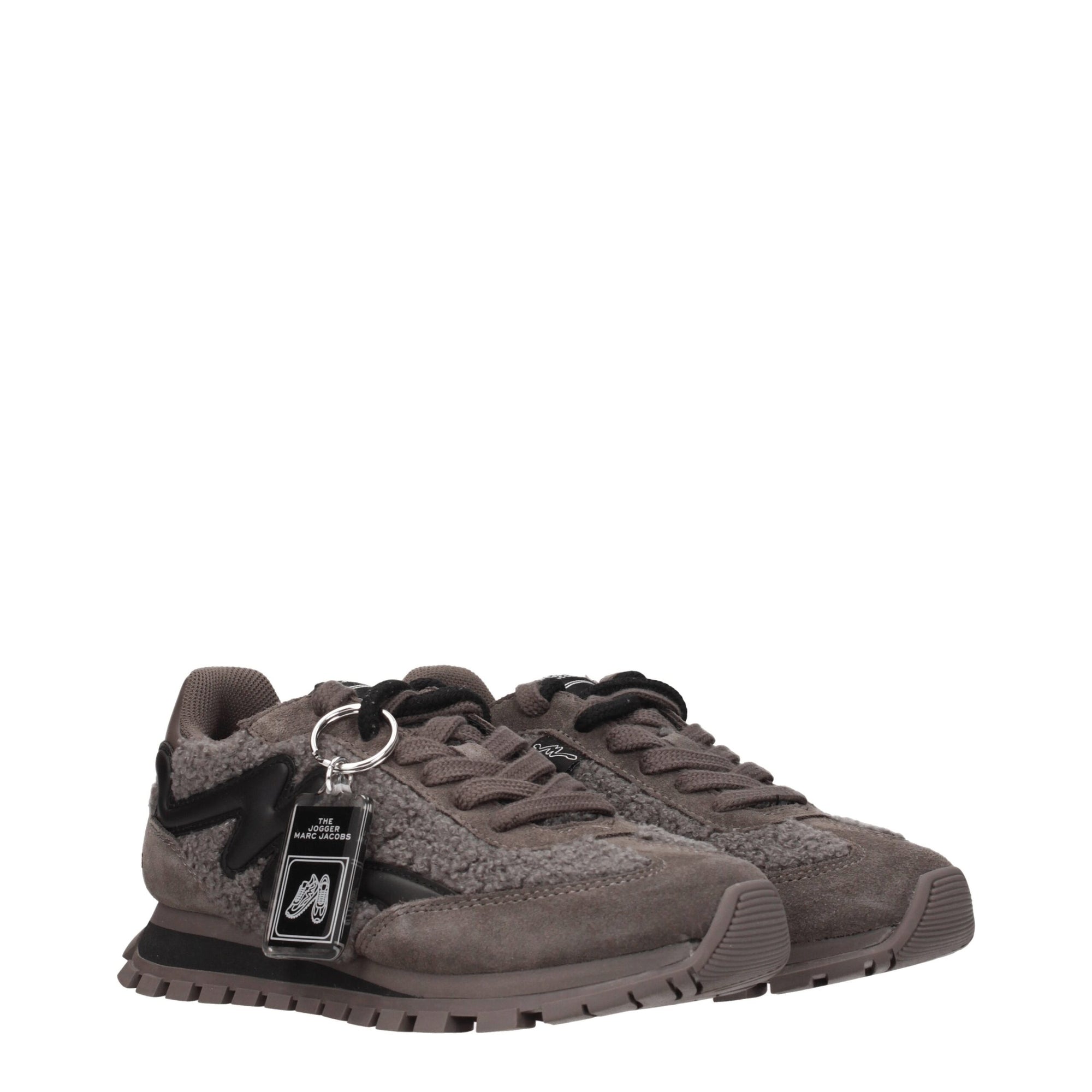 Chunky sneakers Marc Jacobs από γκρι γούνα