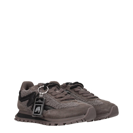 Chunky sneakers Marc Jacobs από γκρι γούνα