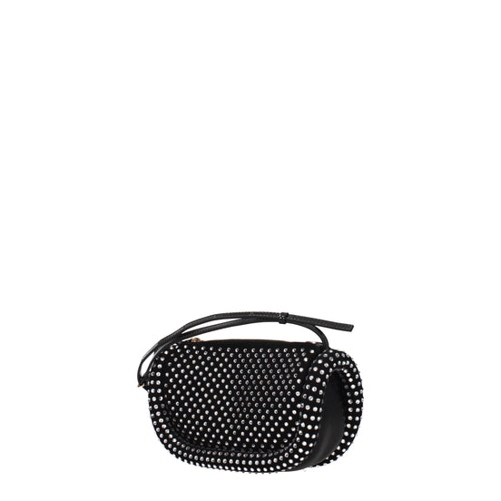 Τσάντα crossbody J.W.Anderson από μαύρο δέρμα