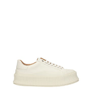 Jil Sander Λευκά Sneakers με Πλατφόρμα από Ύφασμα