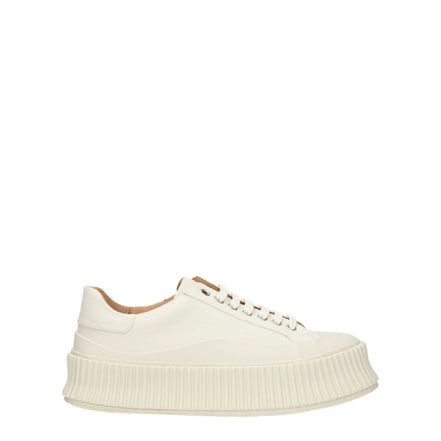 Jil Sander Λευκά Sneakers με Πλατφόρμα από Ύφασμα