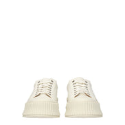 Jil Sander Λευκά Sneakers με Πλατφόρμα από Ύφασμα