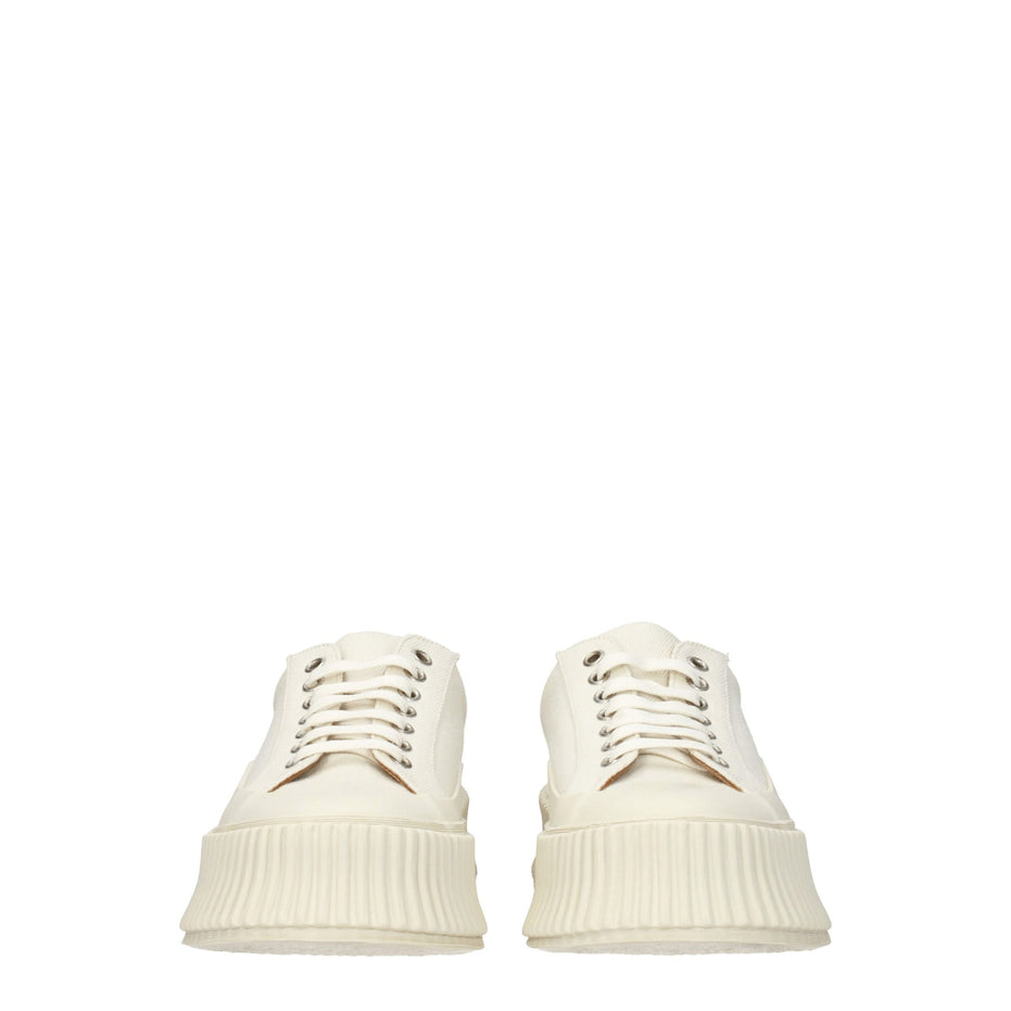Jil Sander Μπλε Υφασμάτινα Platform Sneakers