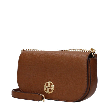 Τσάντα Χιαστί Tory Burch Καφέ Δέρμα