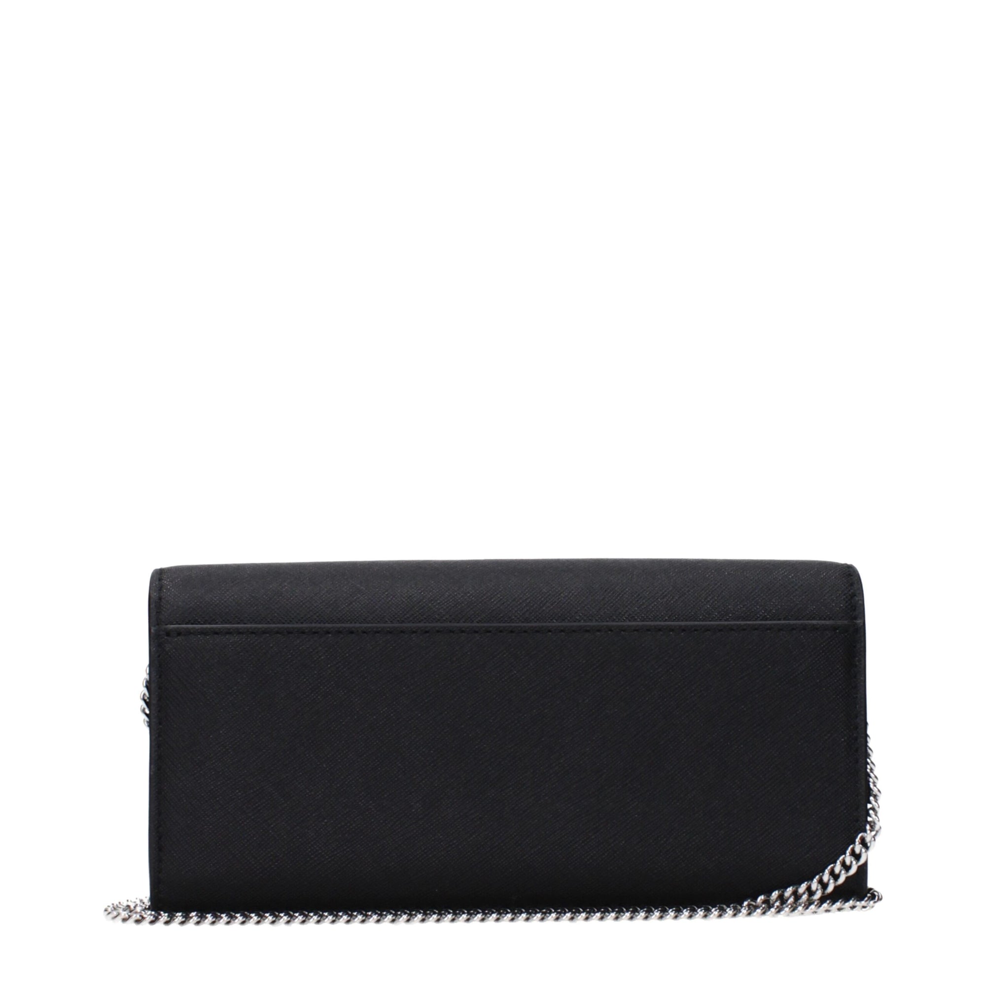 Τσάντα Tory Burch μαύρη clutch από δέρμα