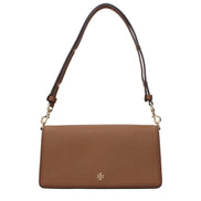 Τσάντα Ώμου Tory Burch Καφέ Δέρμα