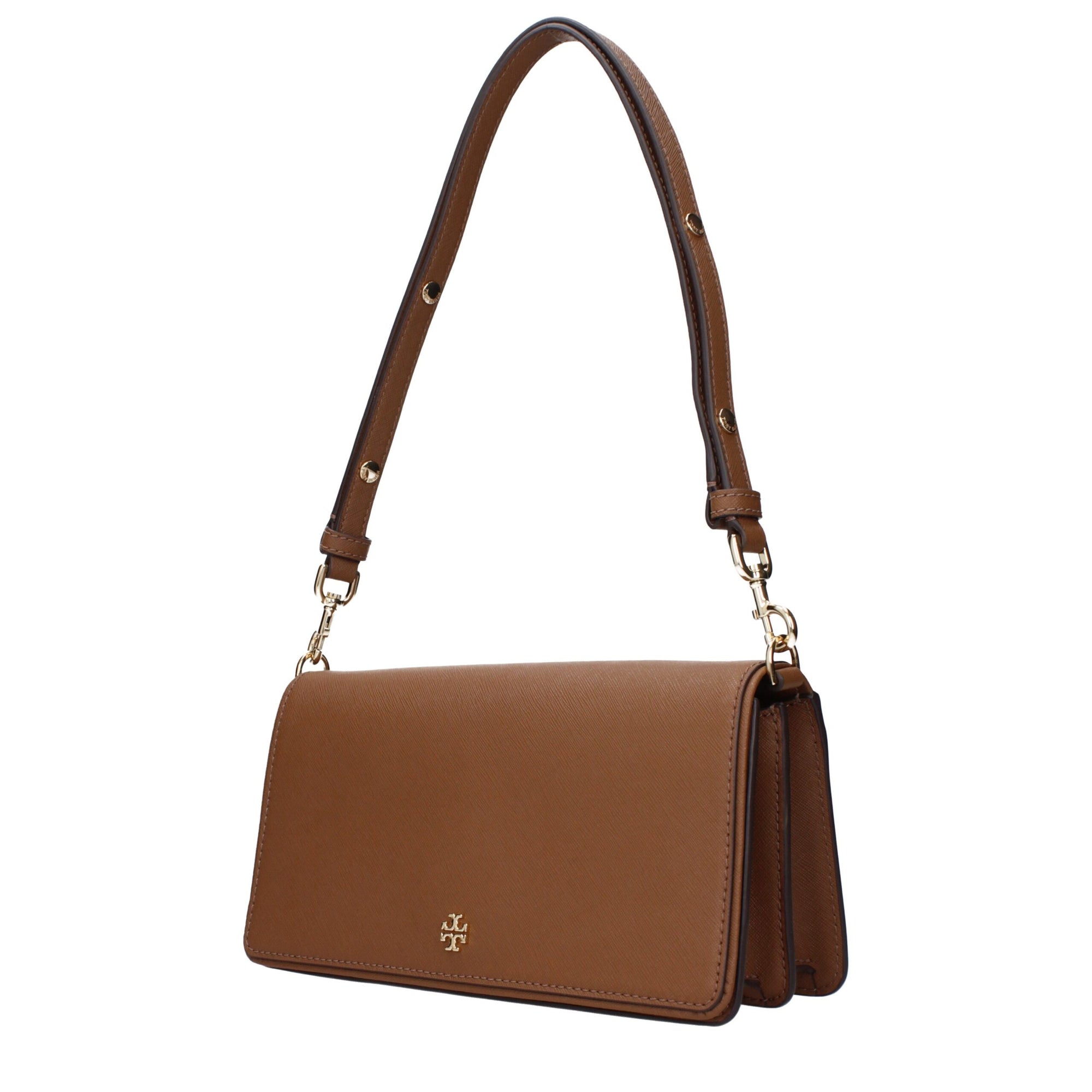 Τσάντα Ώμου Tory Burch Καφέ Δέρμα