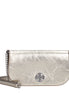 Δερμάτινη τσάντα χιαστί Tory Burch Gold