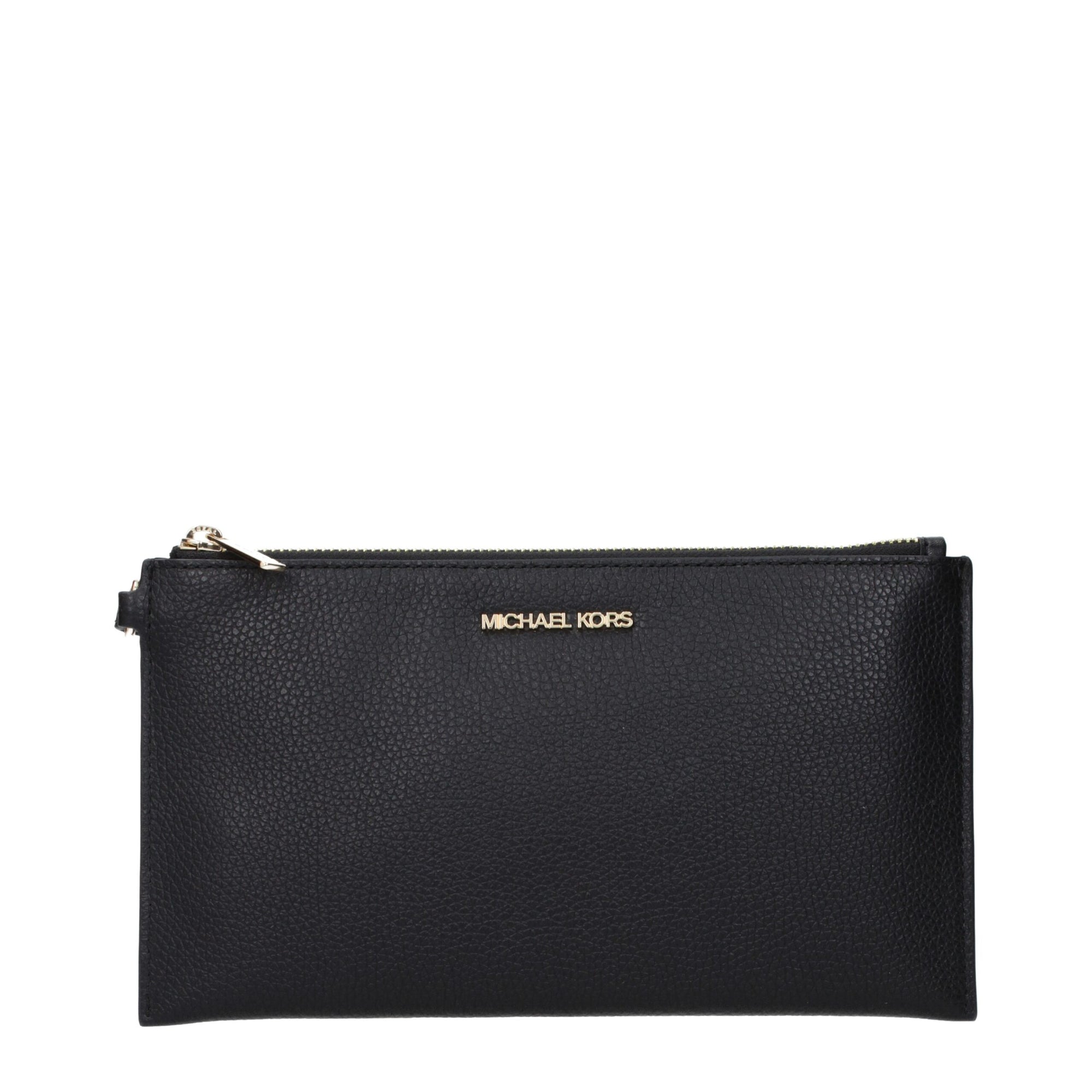 Michael Kors Μαύρο Δερμάτινο Τσαντάκι Χειρός