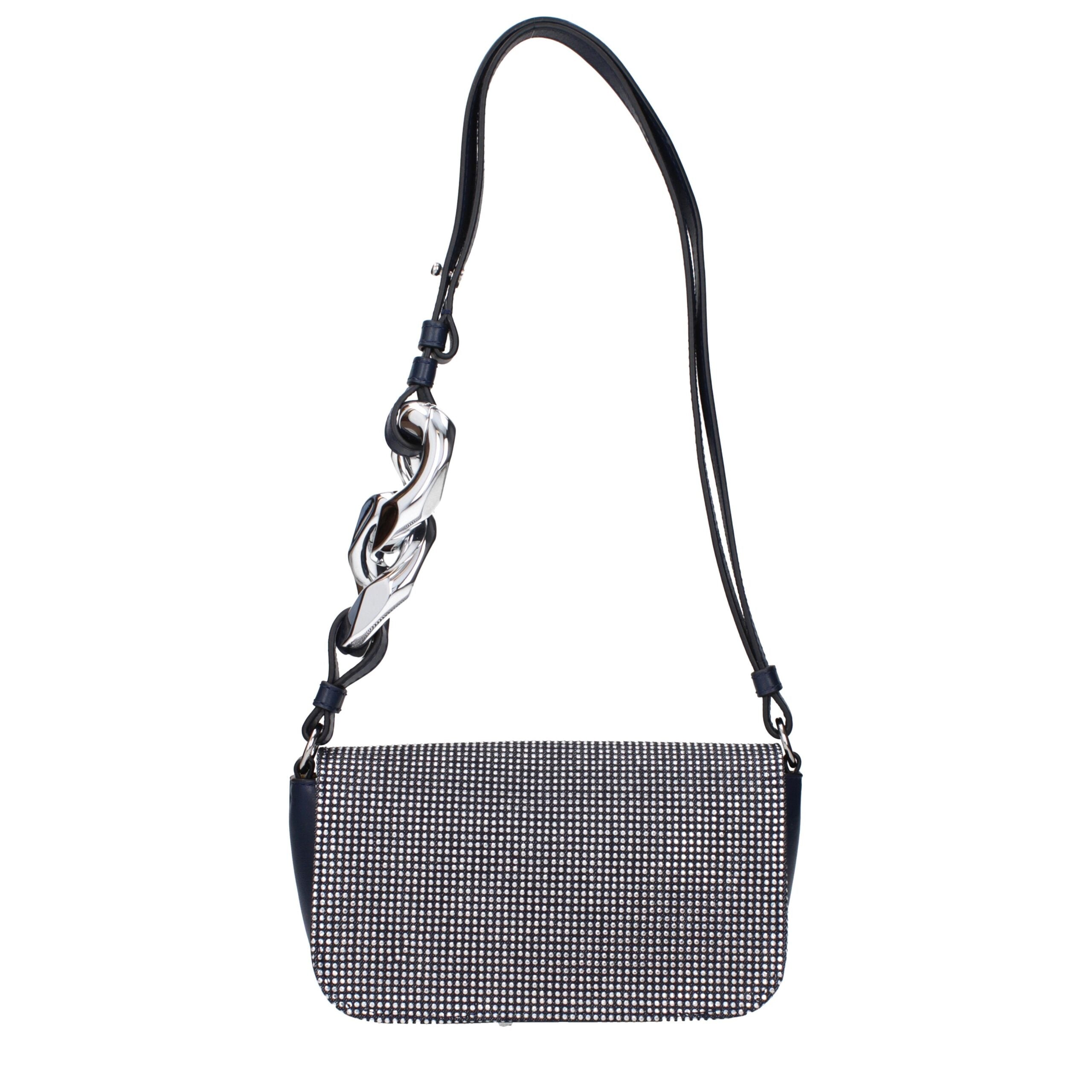 Jw Anderson Γυναικεία Τσάντα Ώμου Blue Fabric