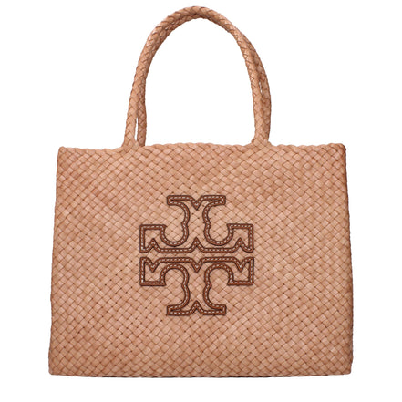 Τσάντα ώμου από ροζ δέρμα Tory Burch