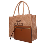 Τσάντα ώμου από ροζ δέρμα Tory Burch
