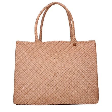 Τσάντα ώμου από ροζ δέρμα Tory Burch