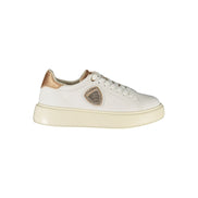 Blauer Λευκά Γυναικεία Sneakers από Πολυουρεθάνη  