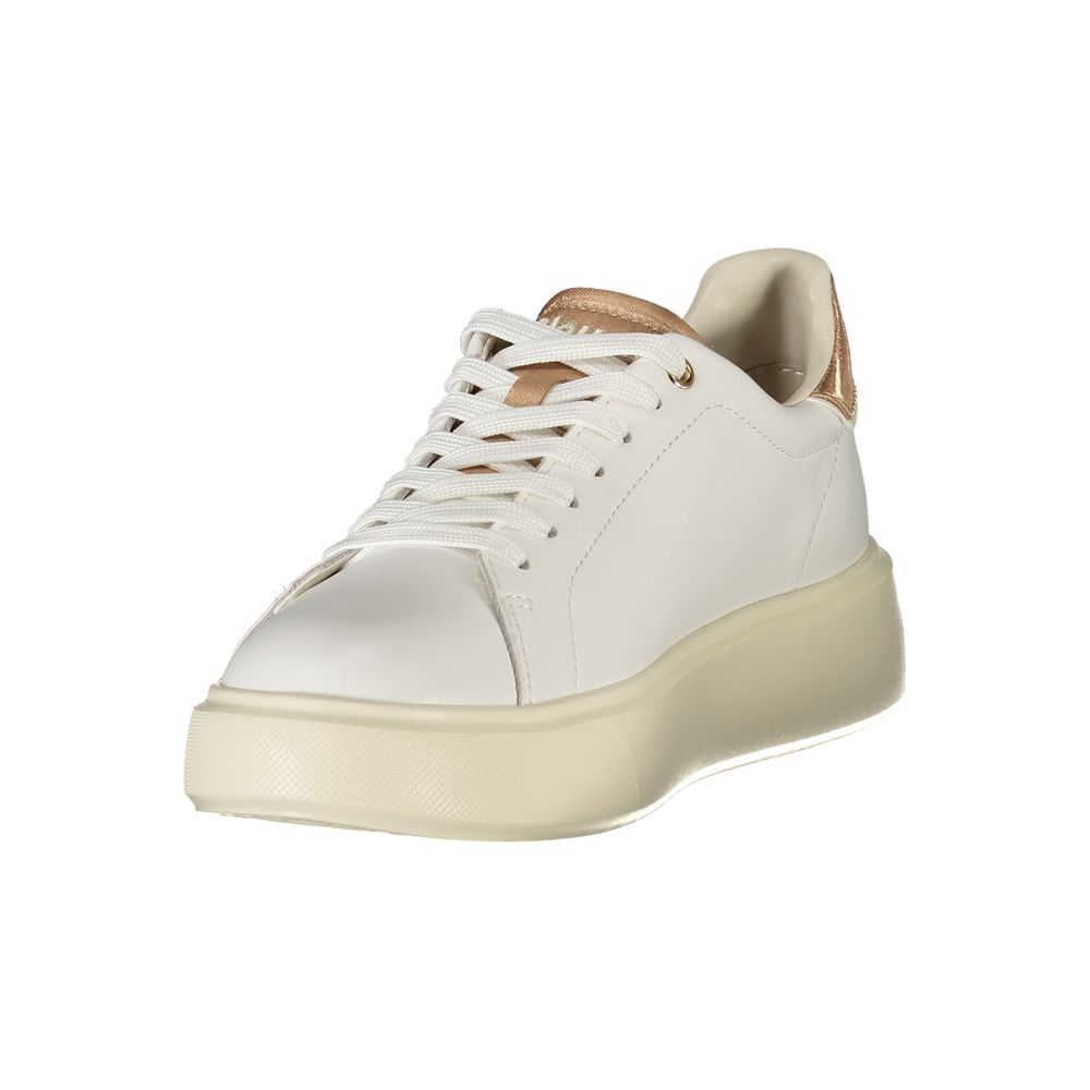 Blauer Λευκά Γυναικεία Sneakers από Πολυουρεθάνη  
