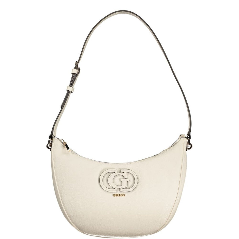 Γυναικεία Τσάντα Χειρός Guess Jeans Bianco από Πολυουρεθάνη