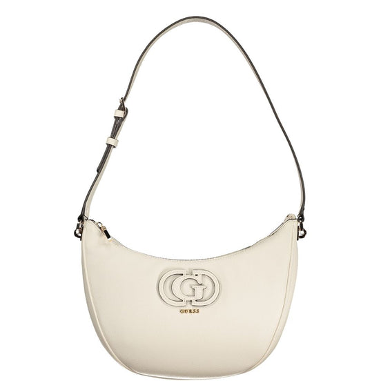 Γυναικεία τσάντα Guess Jeans Bianco από πολυουρεθάνη